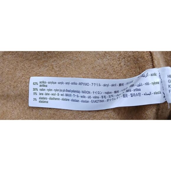 Zara womens medium cropped boxy soft wool camel brown sweater - Picture 7 of 7